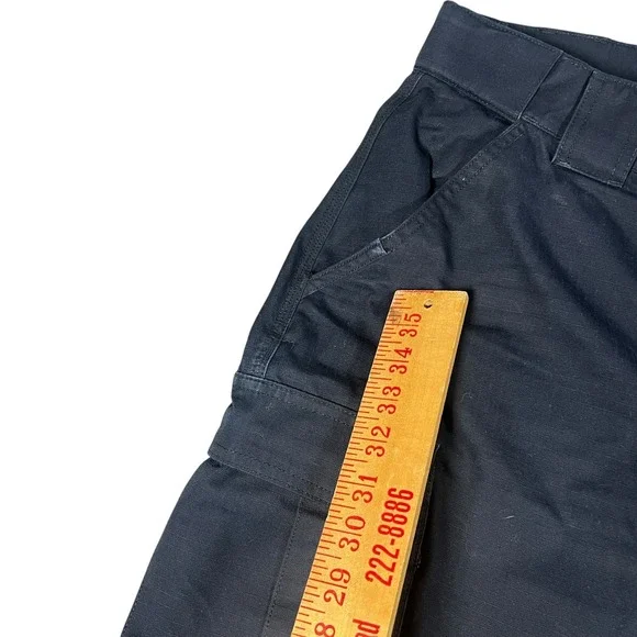 5.11 Tactical Mens Ripstop Cargo Pants Navy Large Short Utility Trousers - Picture 9 of 10